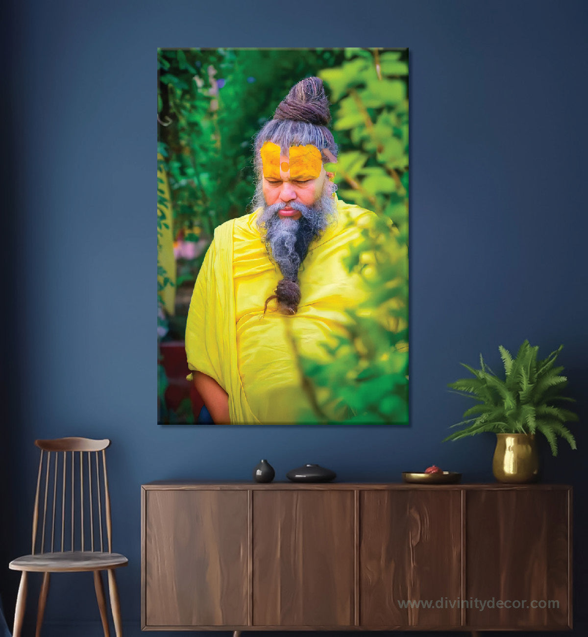 Shree Premanand Maharaj Ji Modern Spiritual Wall Decor 15