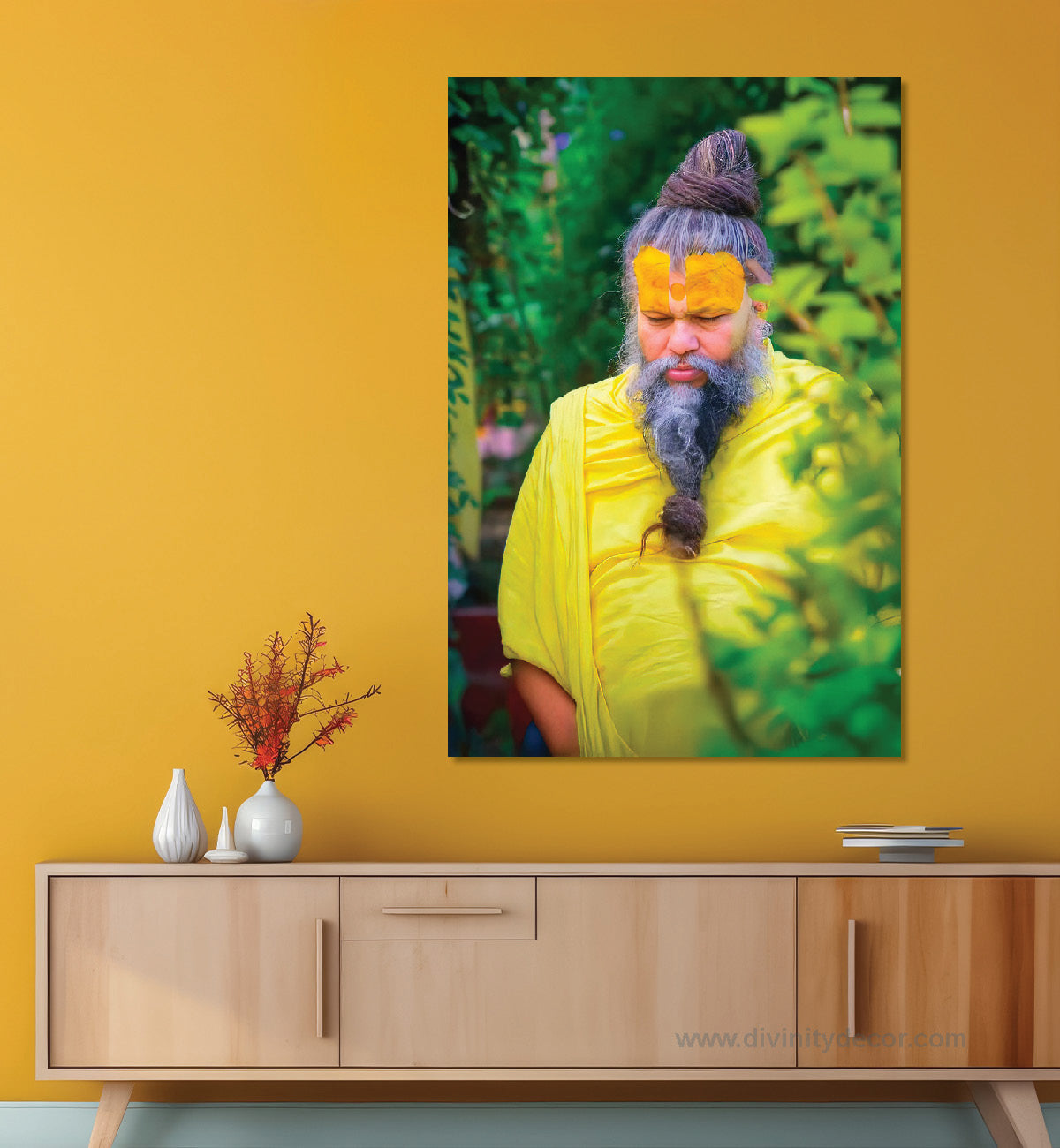 Shree Premanand Maharaj Ji Modern Spiritual Wall Decor 15