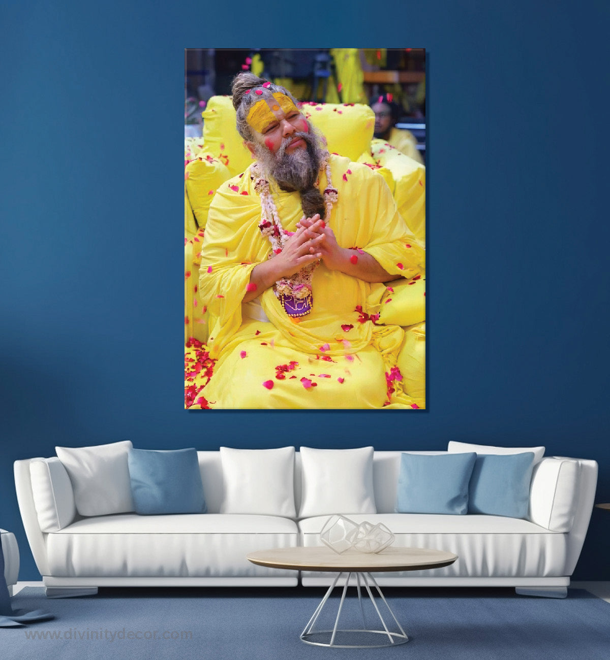 Premanand Ji HD Printed Spiritual Painting 18