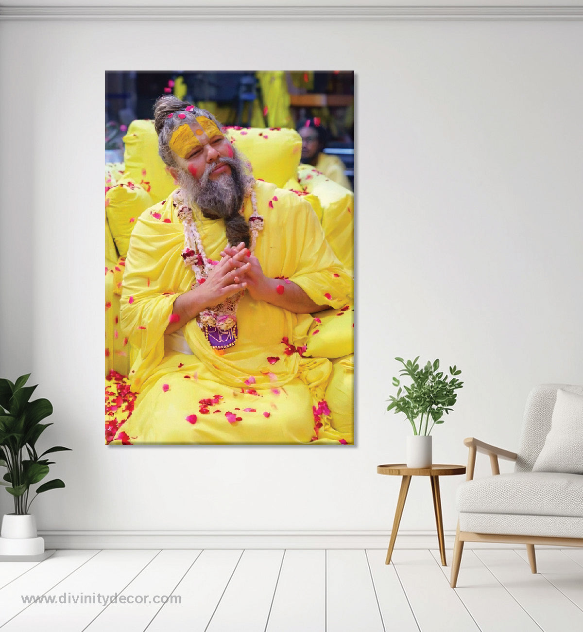 Premanand Ji HD Printed Spiritual Painting 18