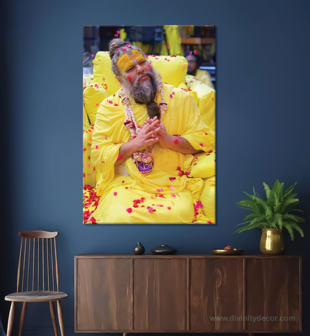 Premanand Ji HD Printed Spiritual Painting 18