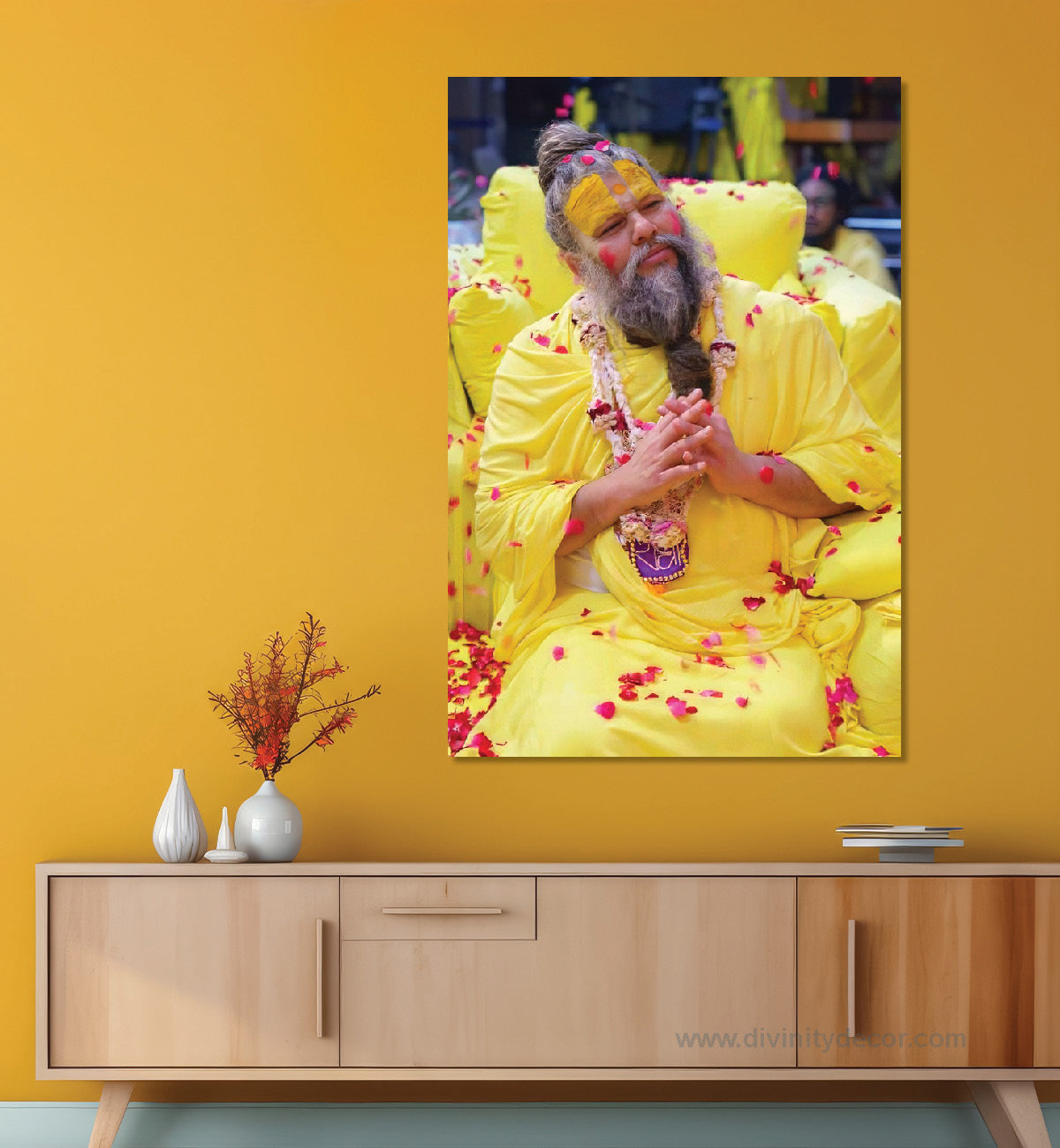 Premanand Ji HD Printed Spiritual Painting 18