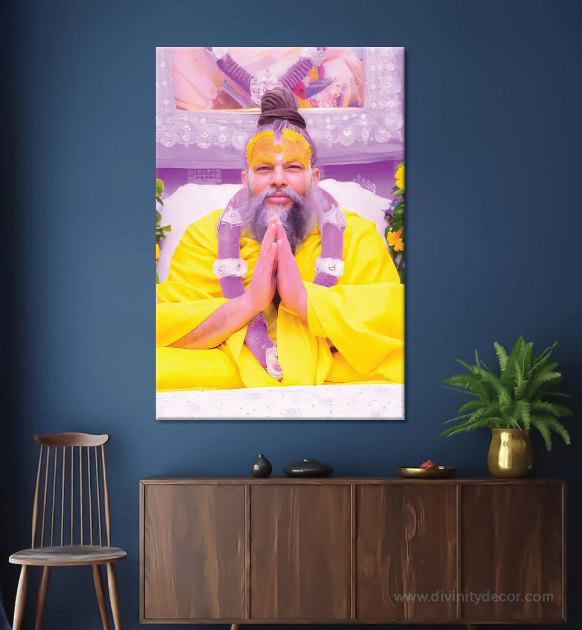 Shree Premanand Maharaj Ji Temple Style Wall Art 21