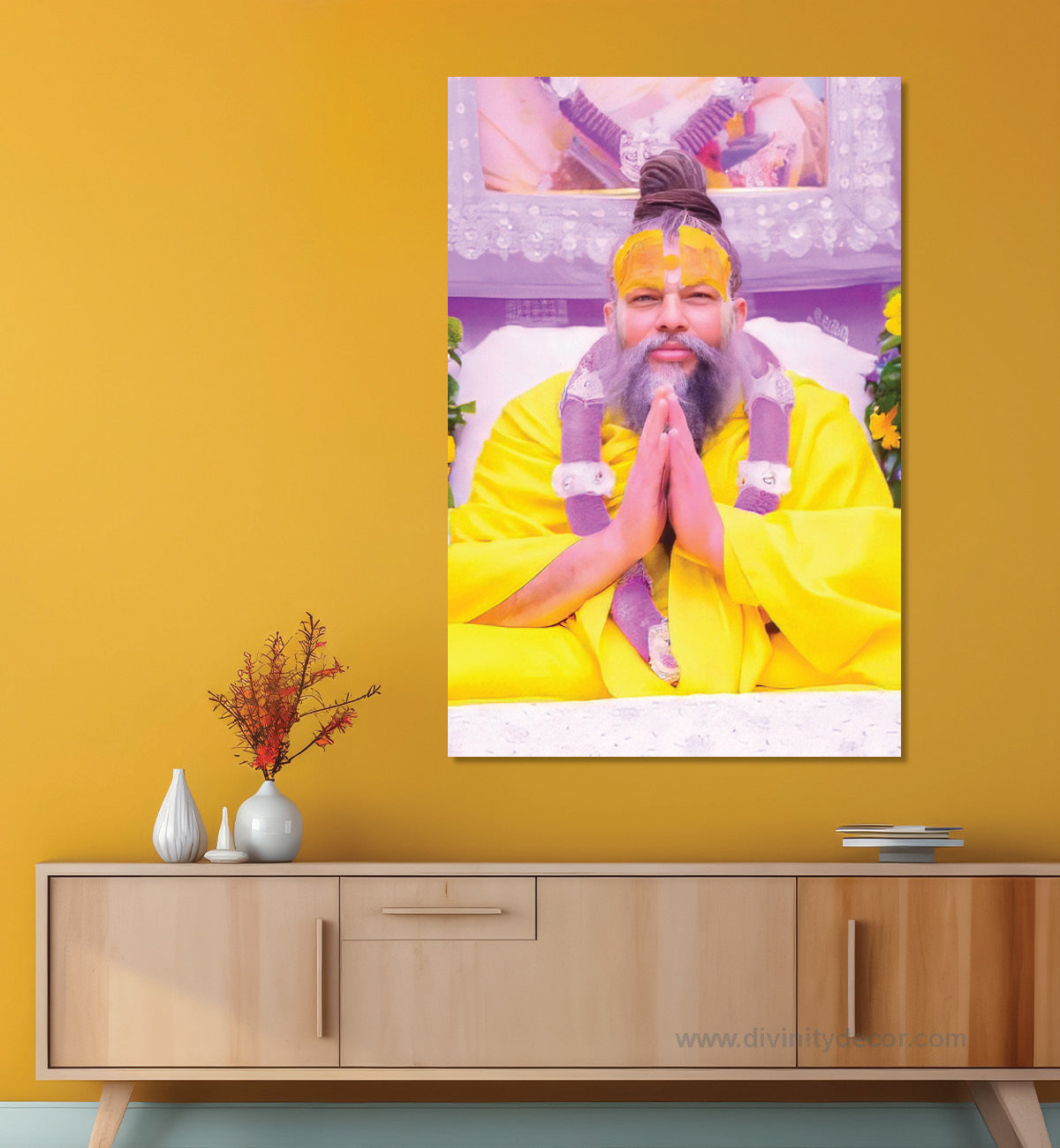 Shree Premanand Maharaj Ji Temple Style Wall Art 21