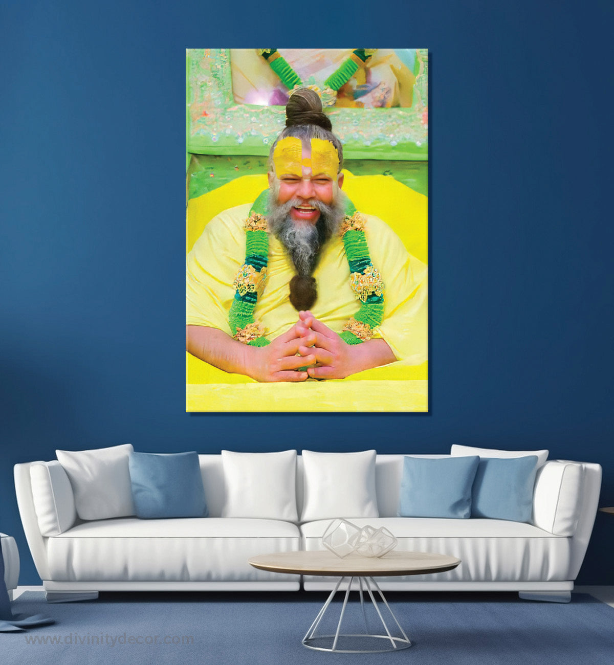 Premanand Ji Divine Canvas Wall Frame 22