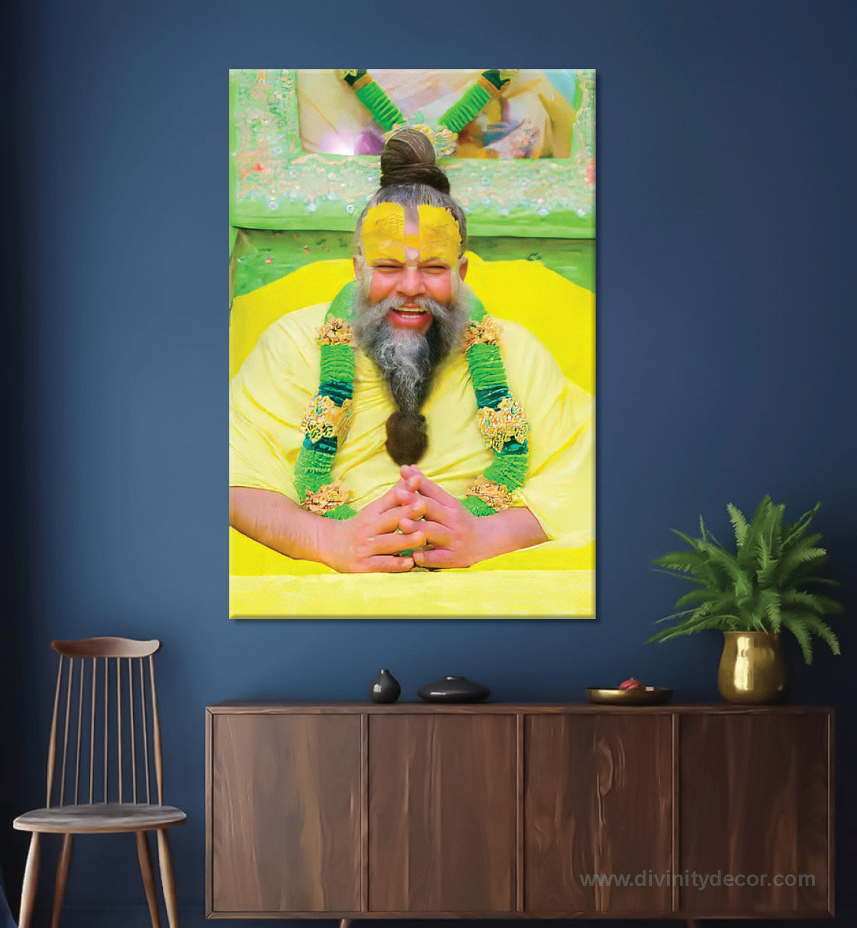Premanand Ji Divine Canvas Wall Frame 22