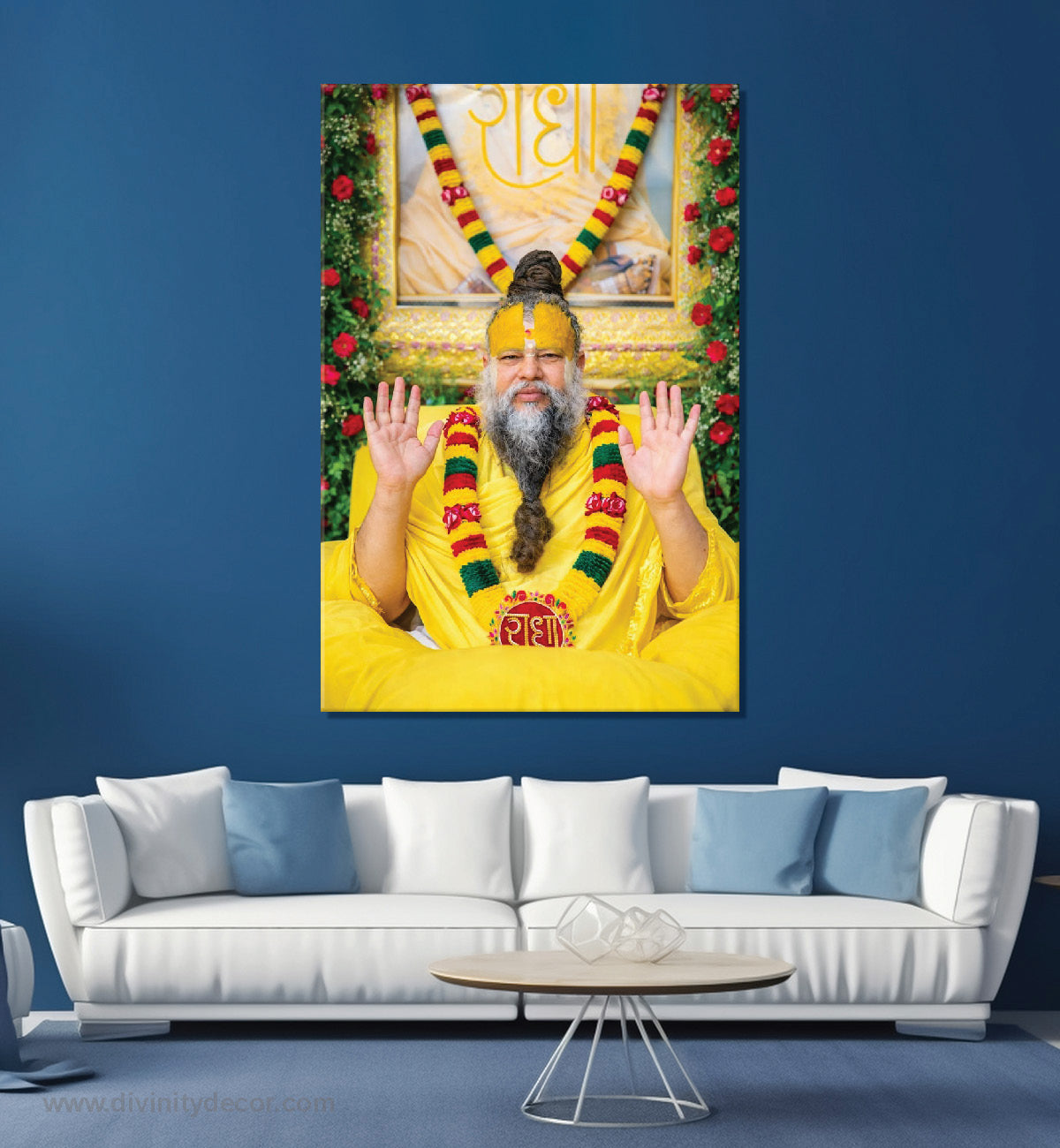 Shree Premanand Maharaj Ji Inspirational Wall Painting 23