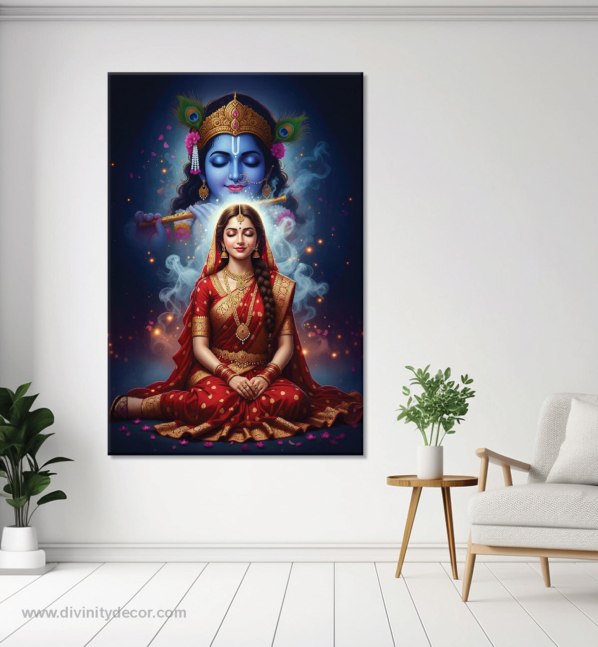 Radha Rani Divine Canvas Wall Art for Decor - 1