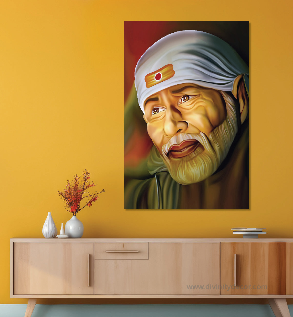 Shirdi Sai Baba HD Canvas Wall Decor 5
