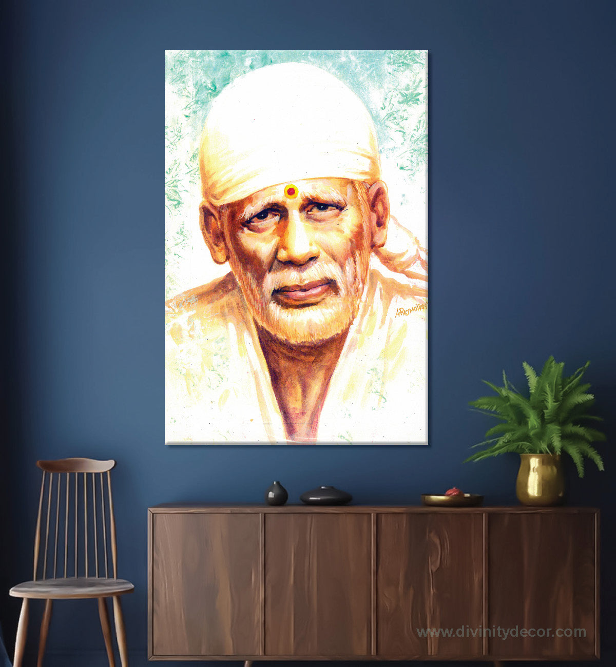 Sai Baba Sacred Wall Art for Home Temple 7
