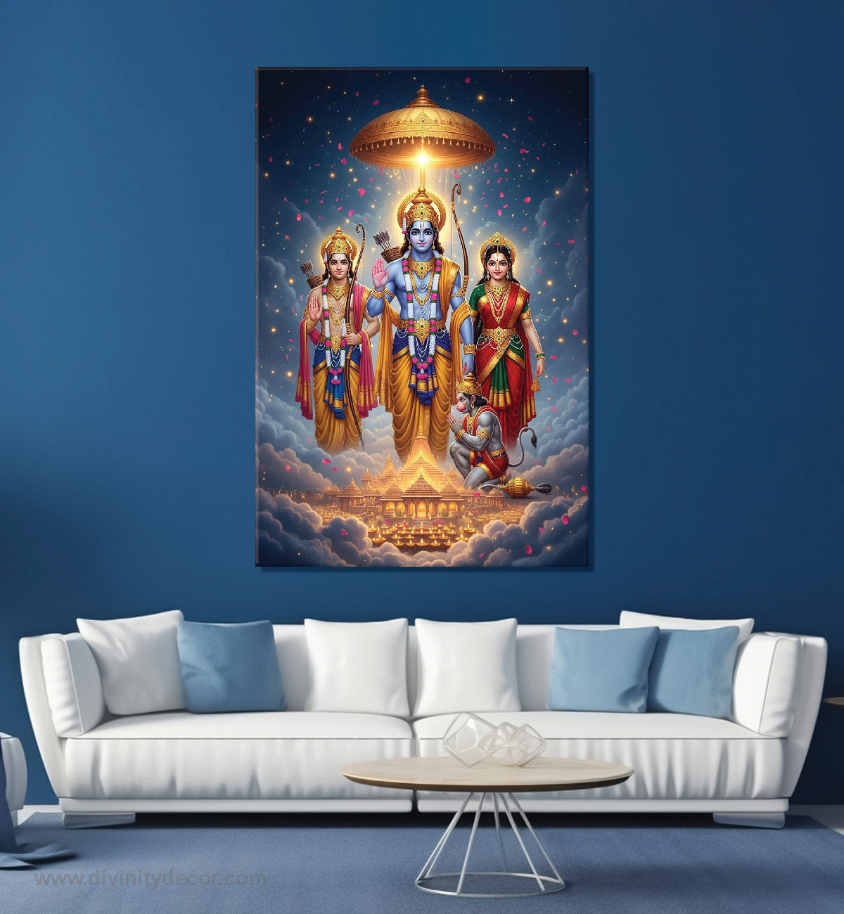 Lord Ram Spiritual Wall Art Canvas Print 2
