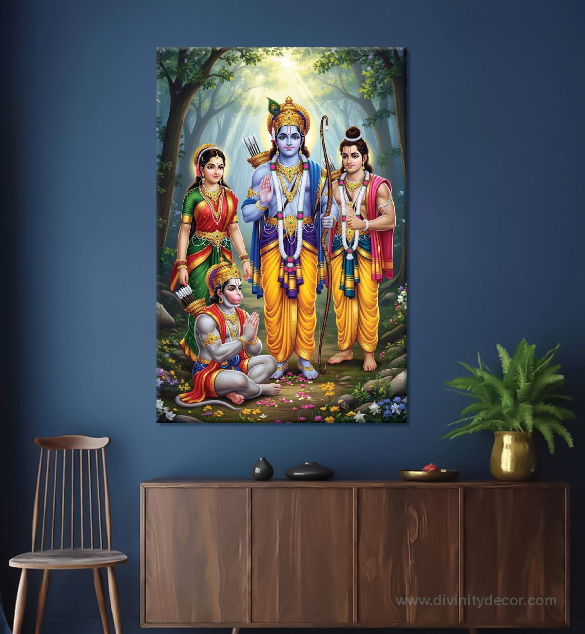 Shree Ram Darbar Canvas Painting for Home 6