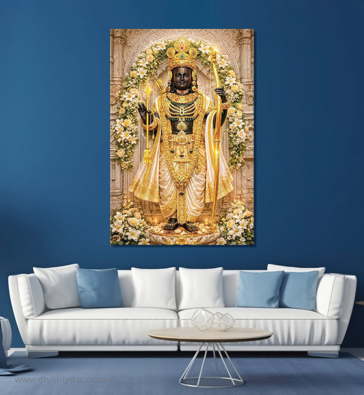 Lord Ram Modern Spiritual Canvas Print 8
