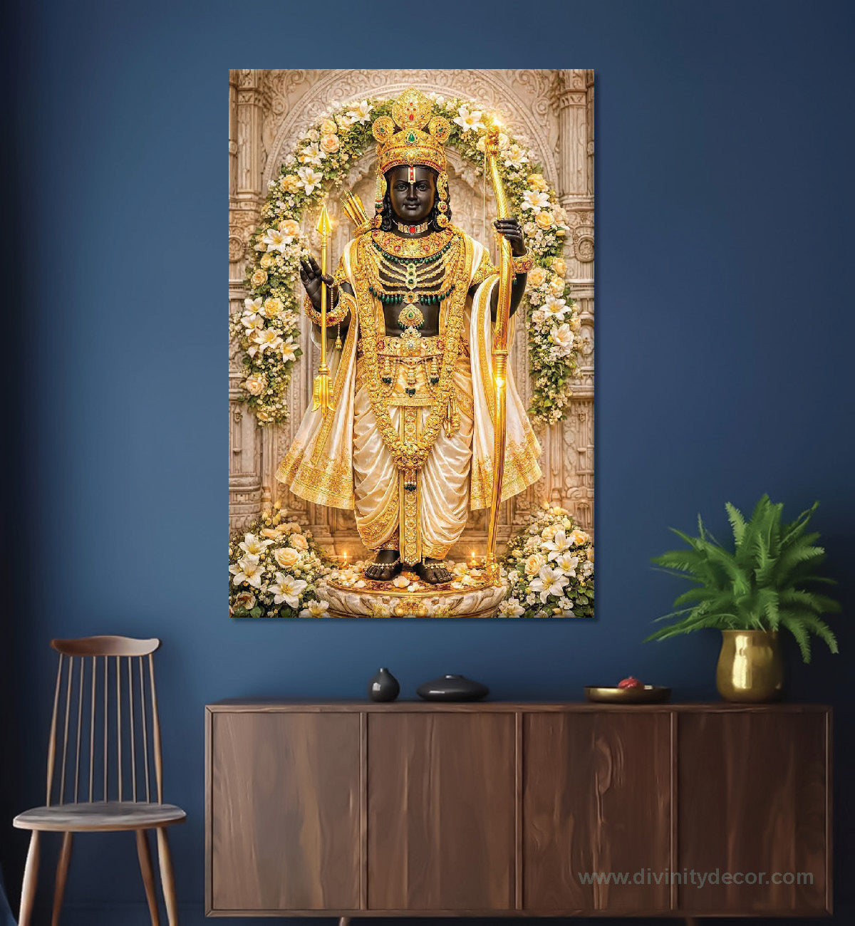 Lord Ram Modern Spiritual Canvas Print 8