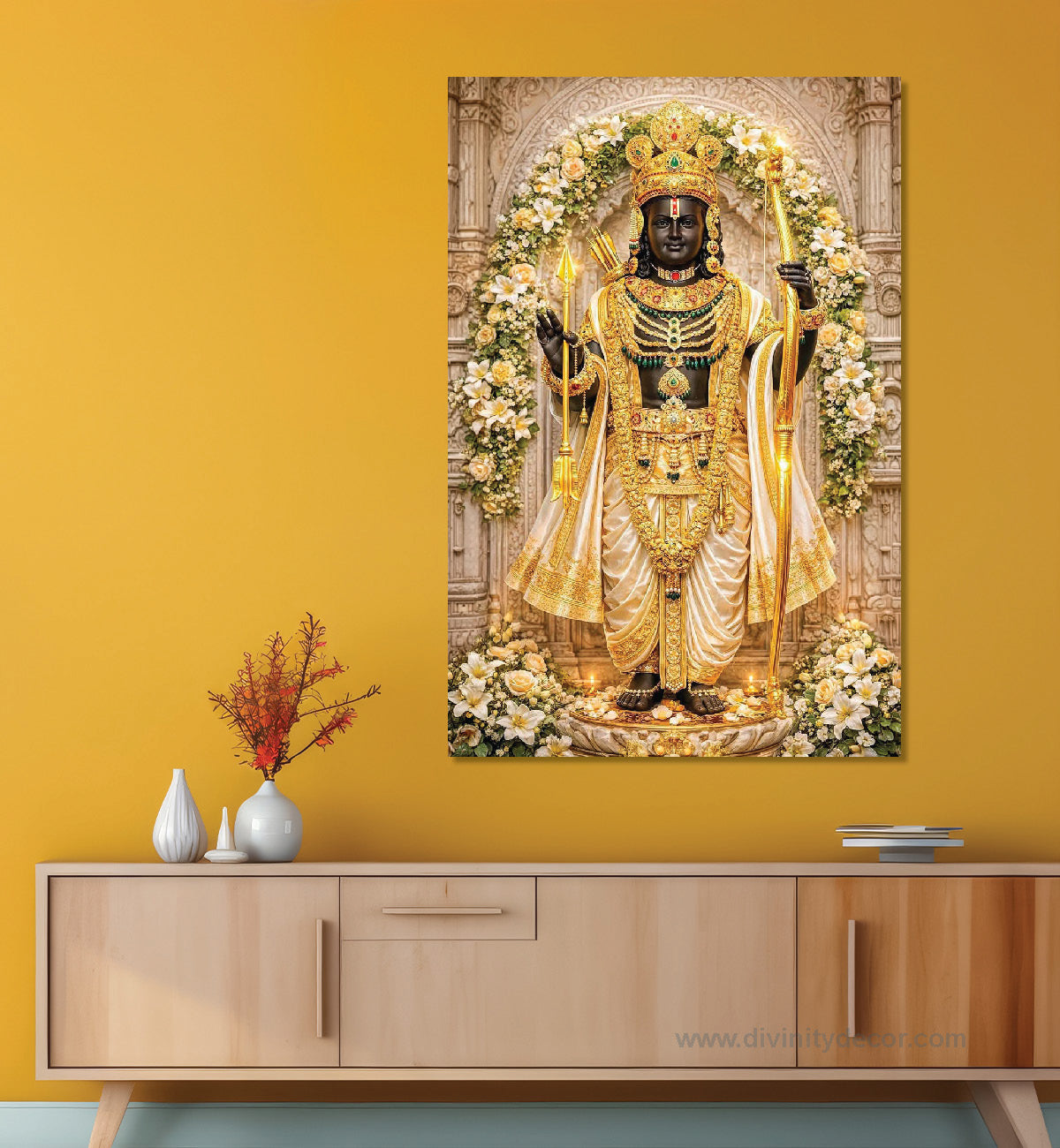 Lord Ram Modern Spiritual Canvas Print 8
