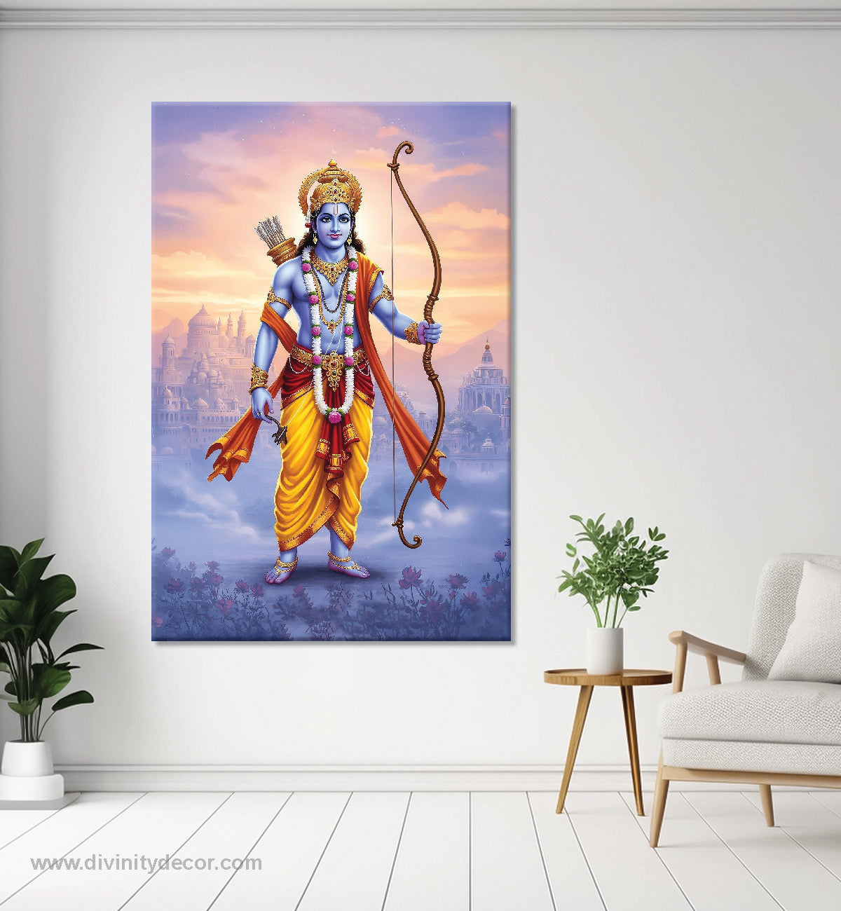 Shree Ram Bhakti Wall Painting for Decor 9