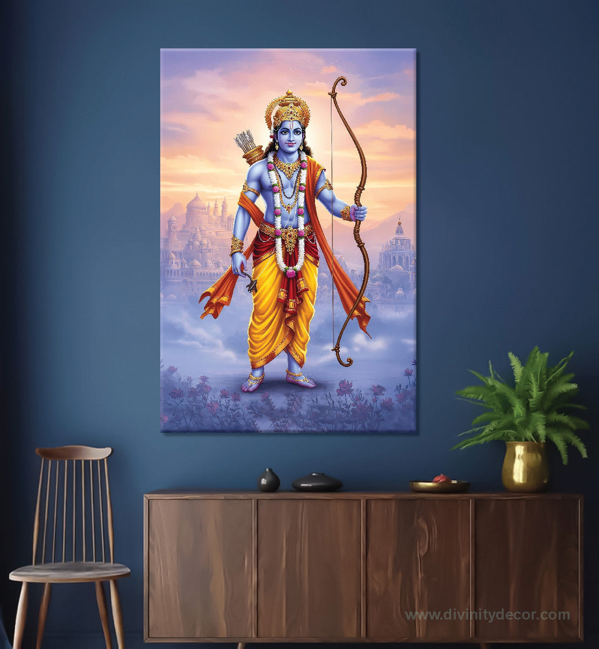 Shree Ram Bhakti Wall Painting for Decor 9