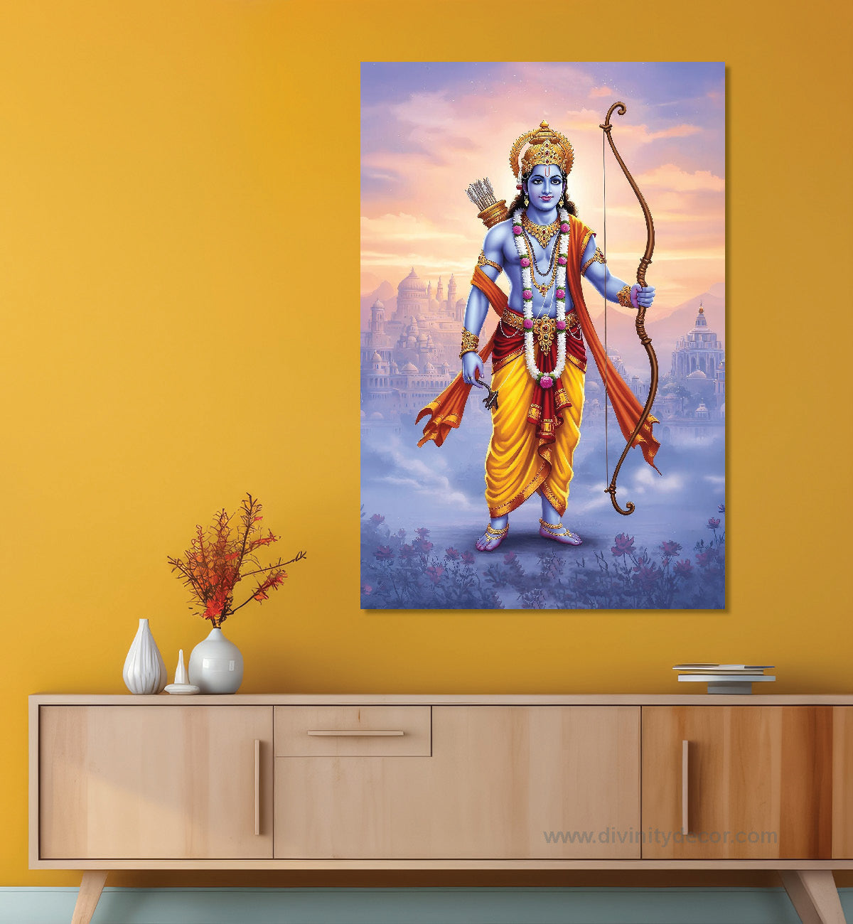 Shree Ram Bhakti Wall Painting for Decor 9