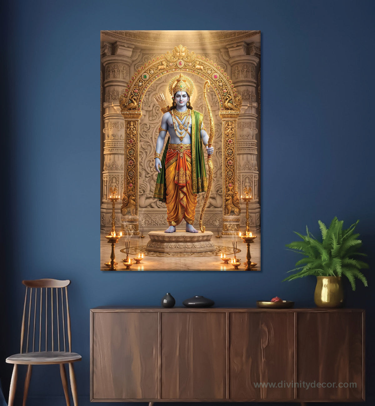 Shree Ram Ji Devotional Canvas Wall Art 15