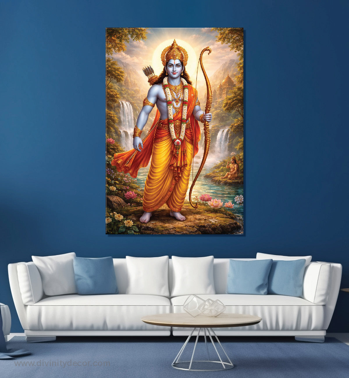 Ram Ji Blessings Canvas Print for Living Room 19