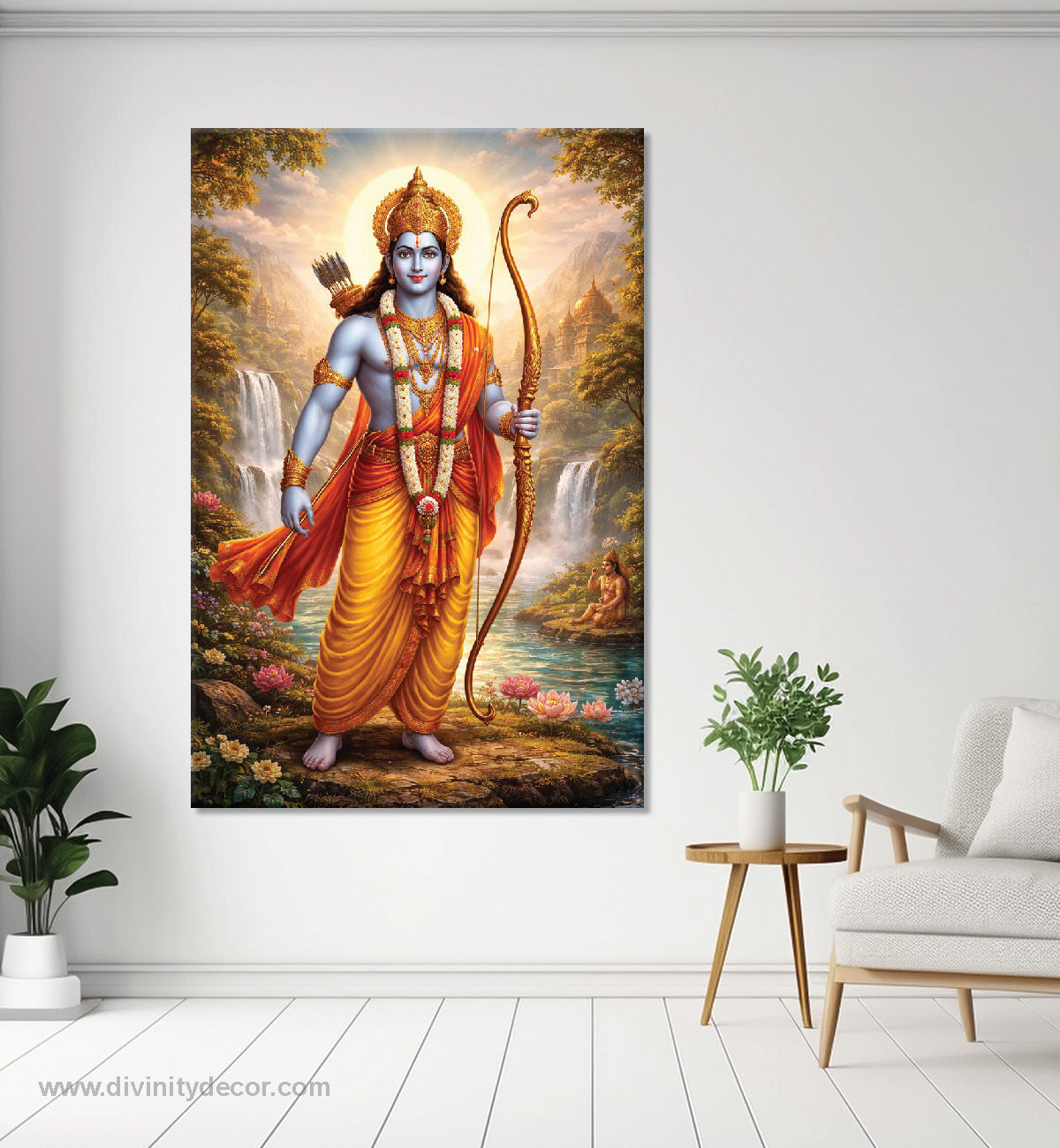 Ram Ji Blessings Canvas Print for Living Room 19