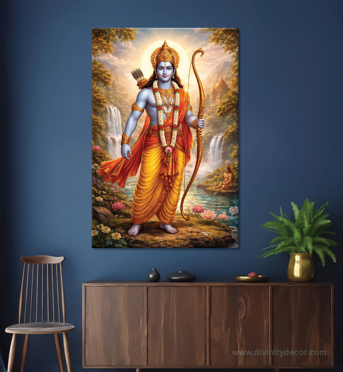 Ram Ji Blessings Canvas Print for Living Room 19