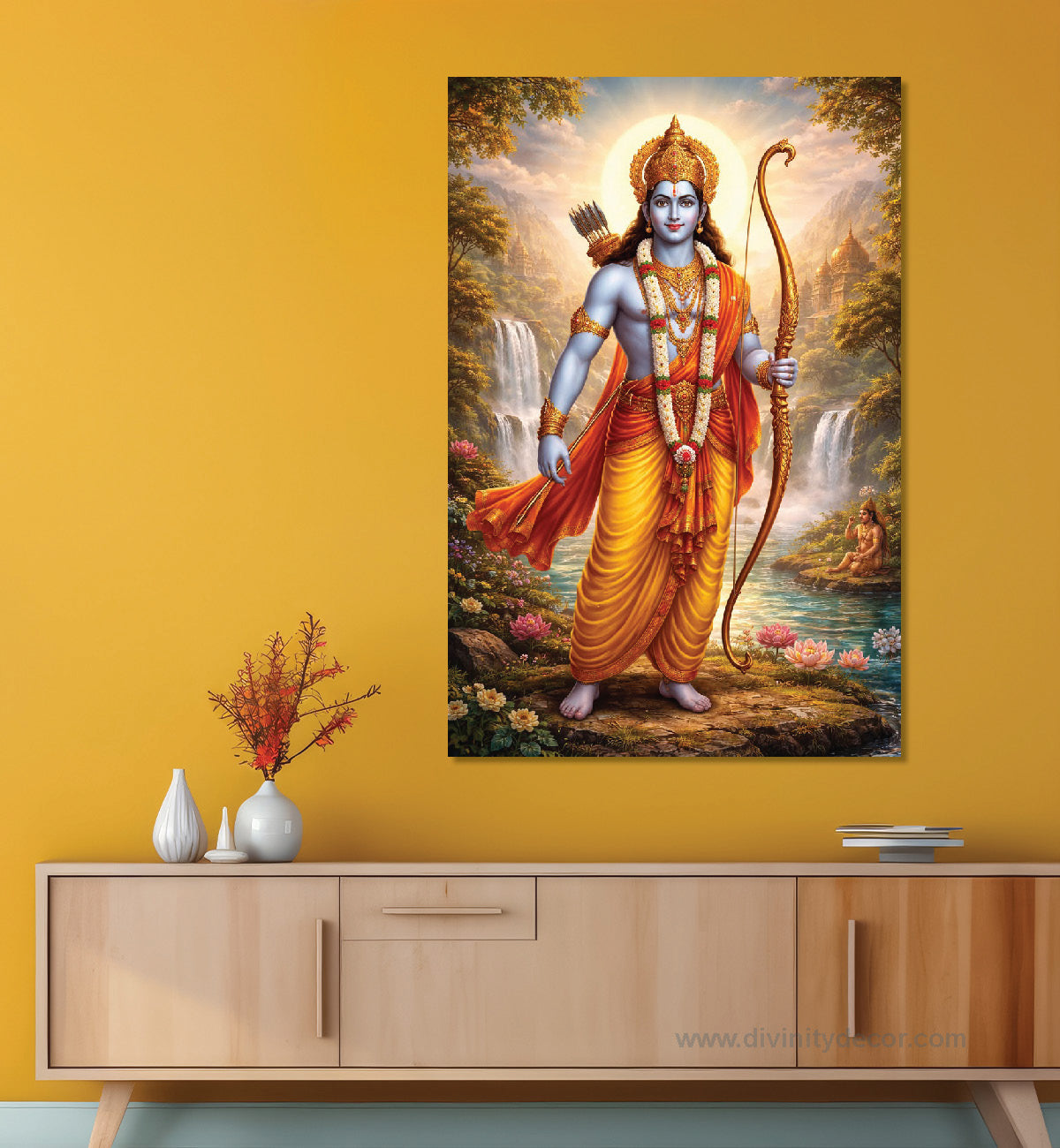 Ram Ji Blessings Canvas Print for Living Room 19