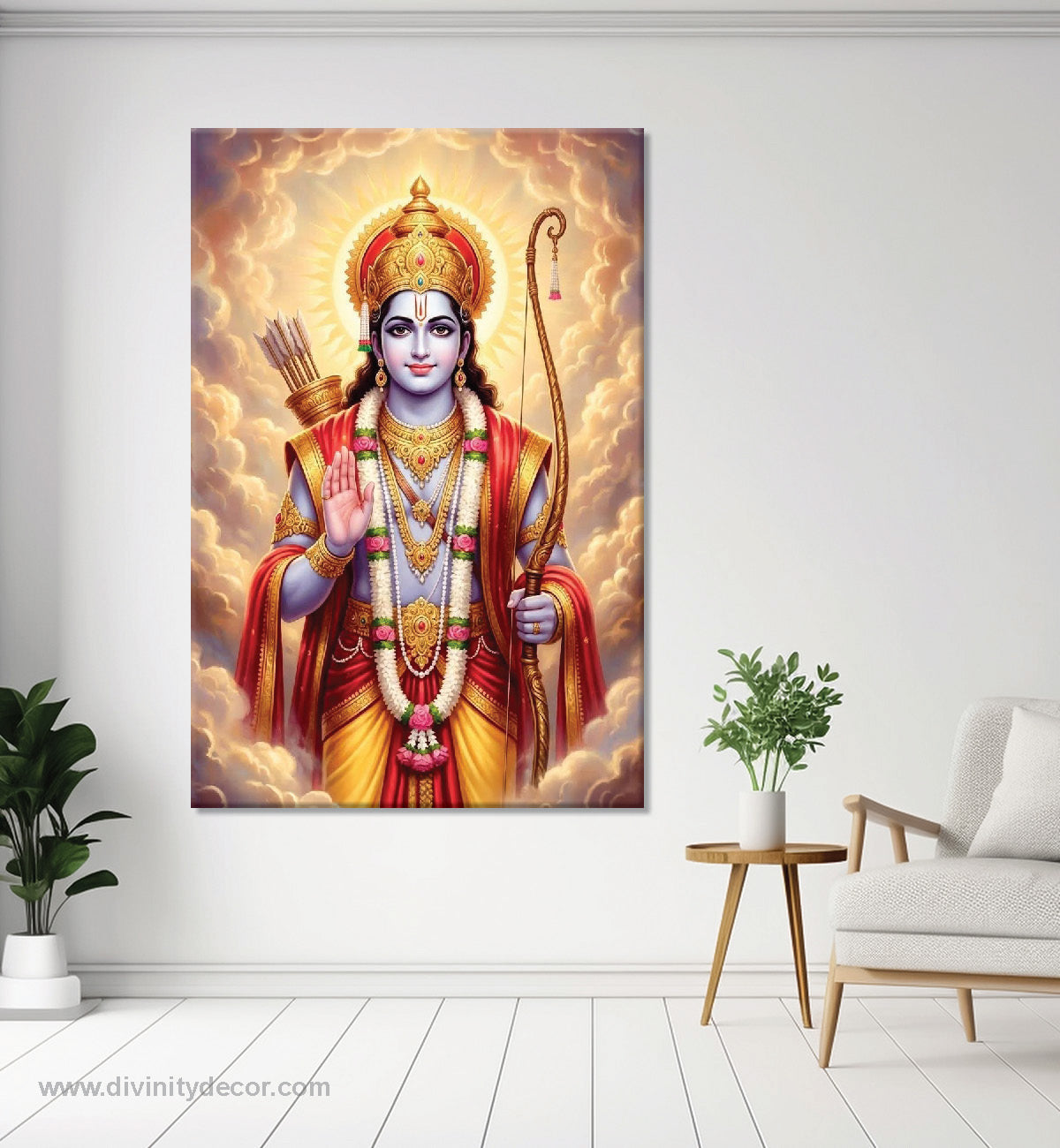 Shree Ram Ji Sacred Canvas Painting for Interiors 21