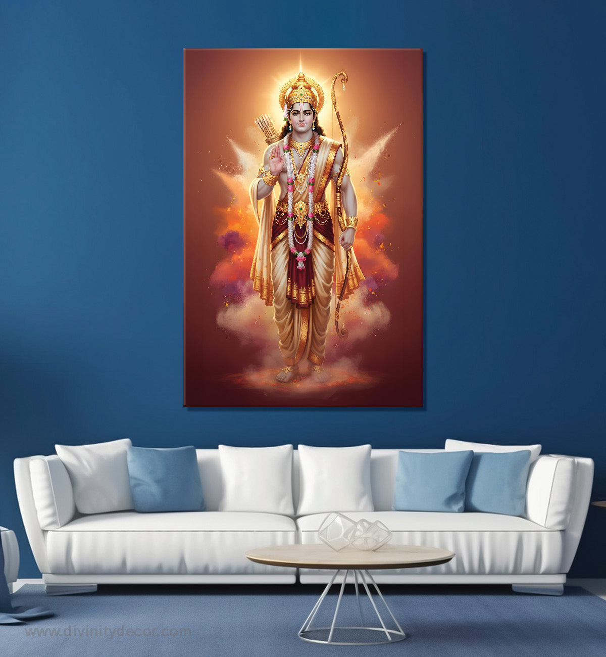 Ram Darbar Spiritual Wall Decor Canvas Print 22