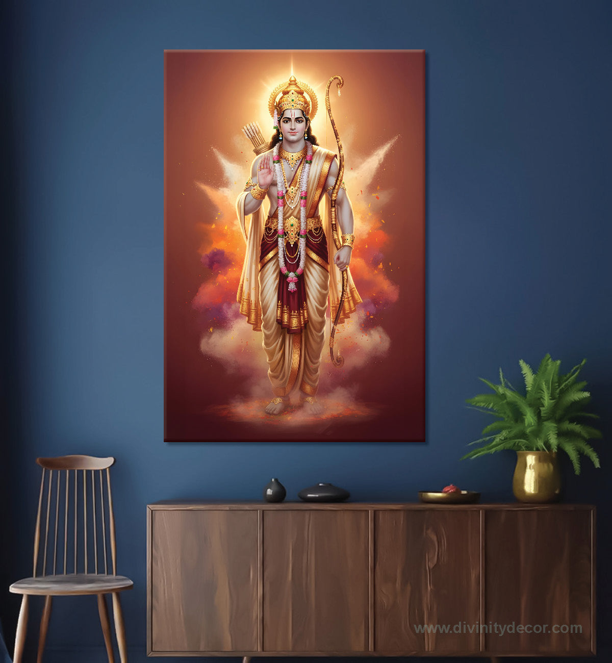 Ram Darbar Spiritual Wall Decor Canvas Print 22