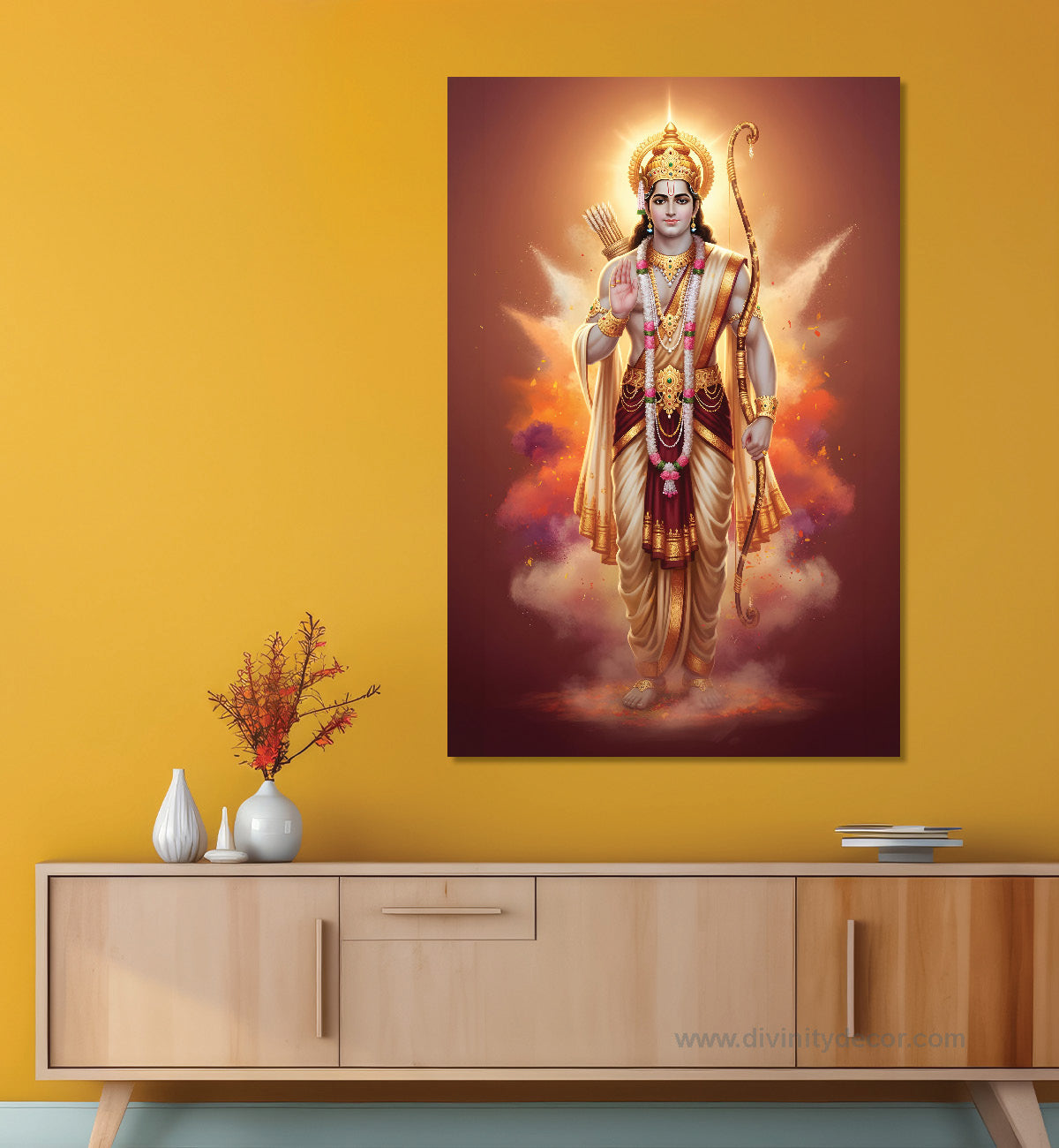 Ram Darbar Spiritual Wall Decor Canvas Print 22
