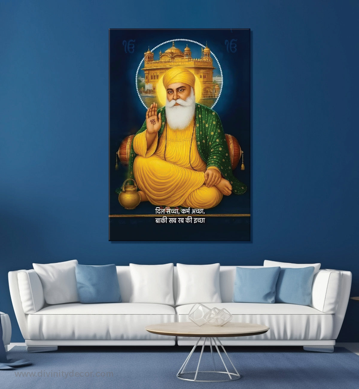 Guru Nanak Dev Ji Golden Temple Canvas Wall Art 2