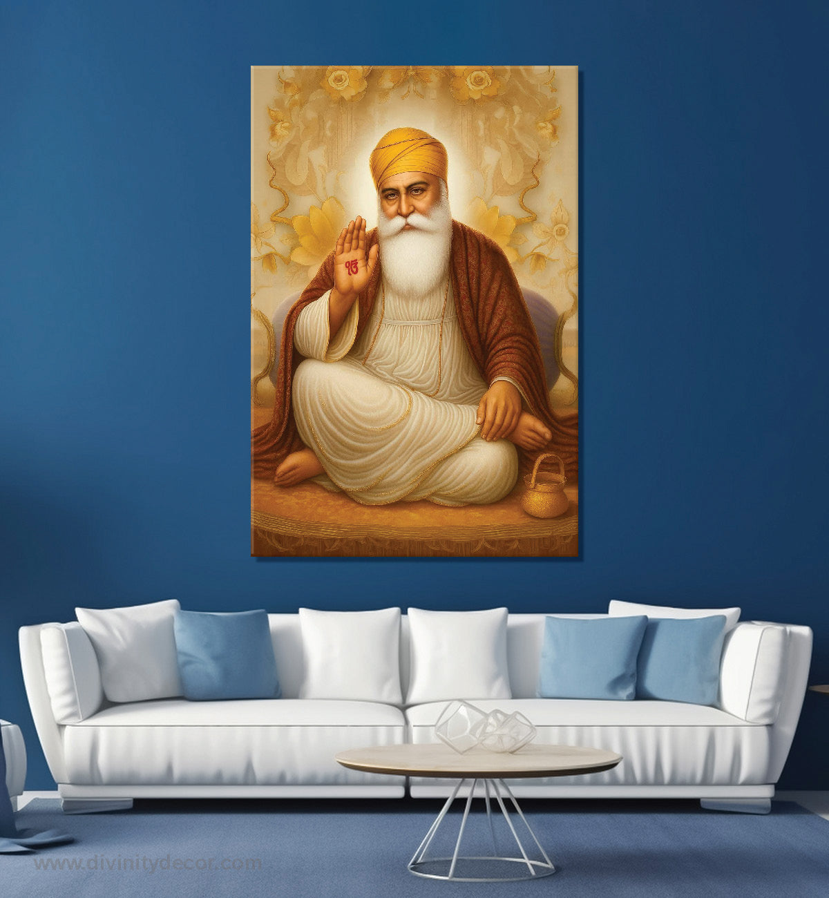 Guru Nanak Dev Ji Elegant Spiritual Canvas Decor 9