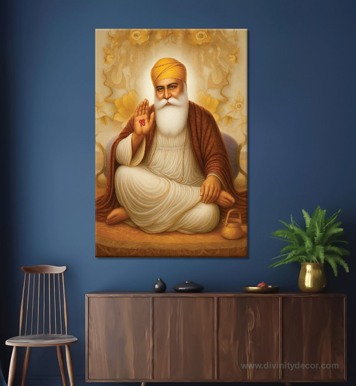 Guru Nanak Dev Ji Elegant Spiritual Canvas Decor 9