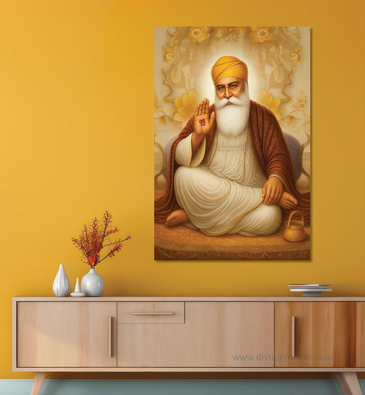 Guru Nanak Dev Ji Elegant Spiritual Canvas Decor 9