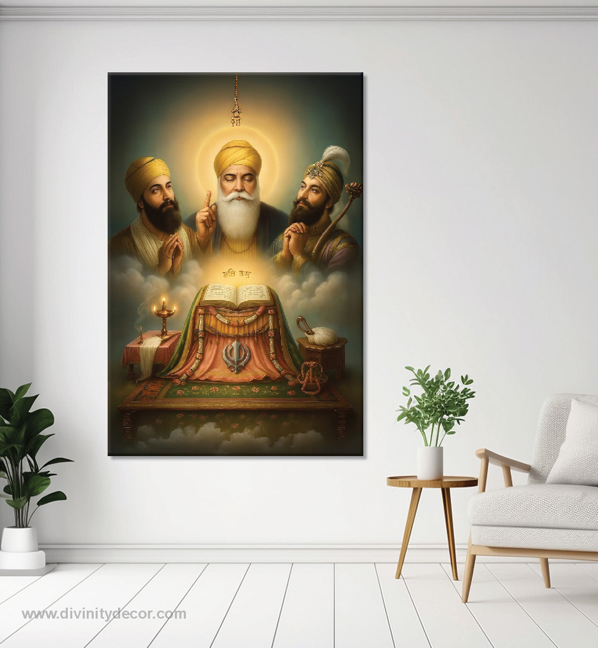 Sikh Gurus Sacred Guru Granth Sahib Canvas Art 11