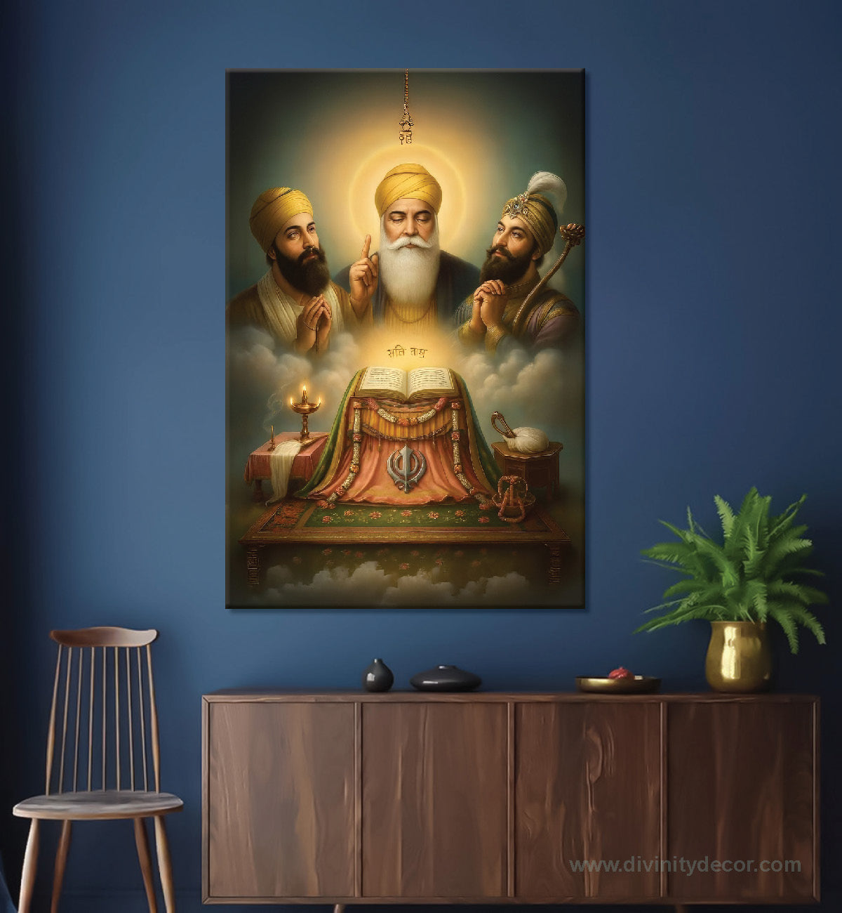 Sikh Gurus Sacred Guru Granth Sahib Canvas Art 11