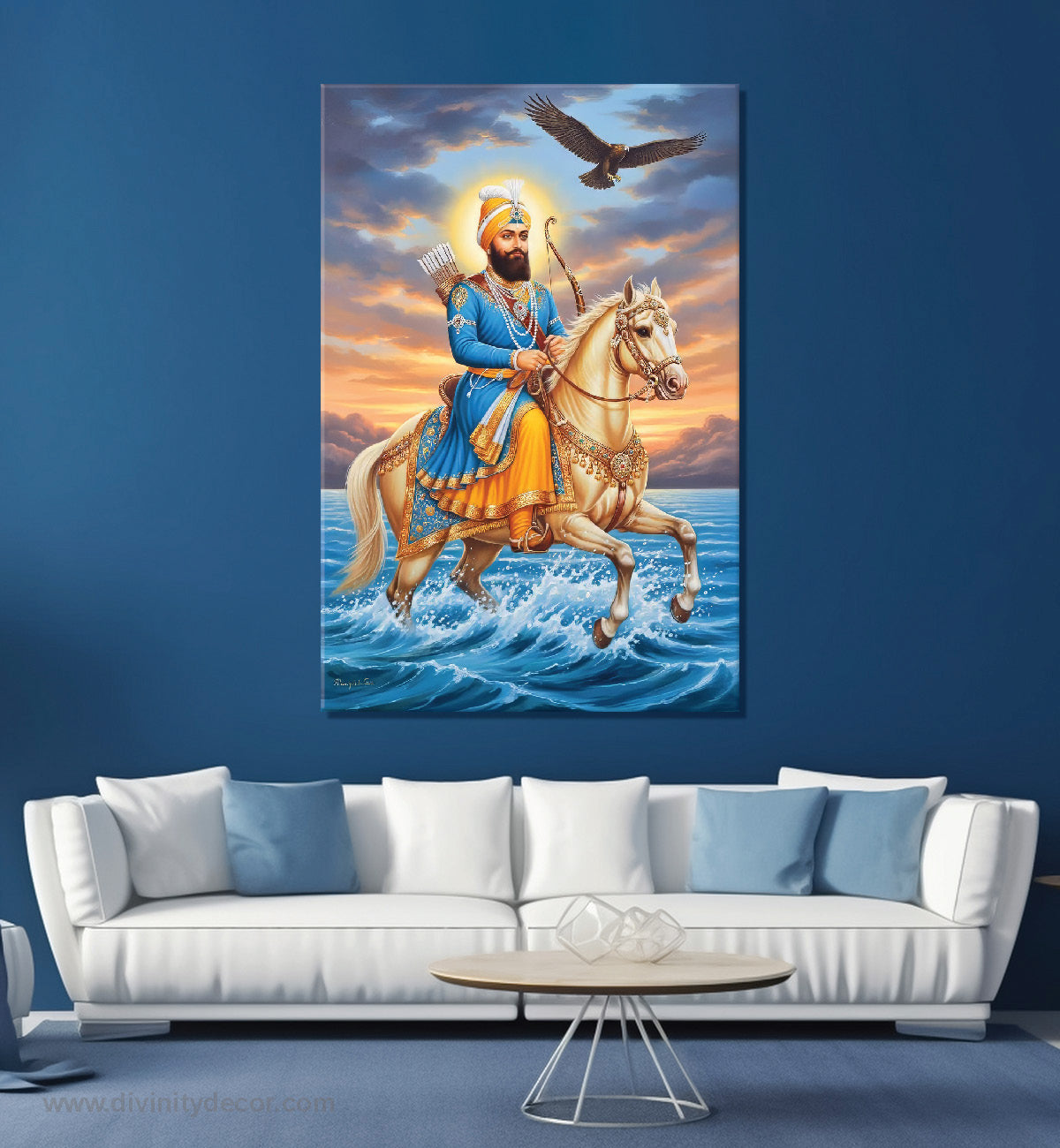 Guru Gobind Singh Ji Horse Rider Canvas Decor 14