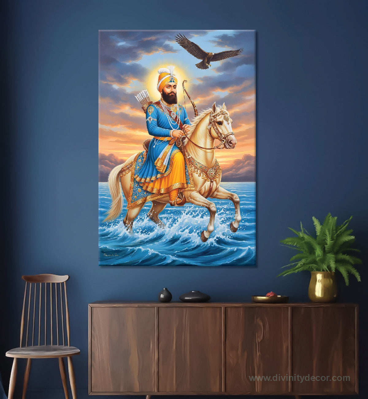 Guru Gobind Singh Ji Horse Rider Canvas Decor 14