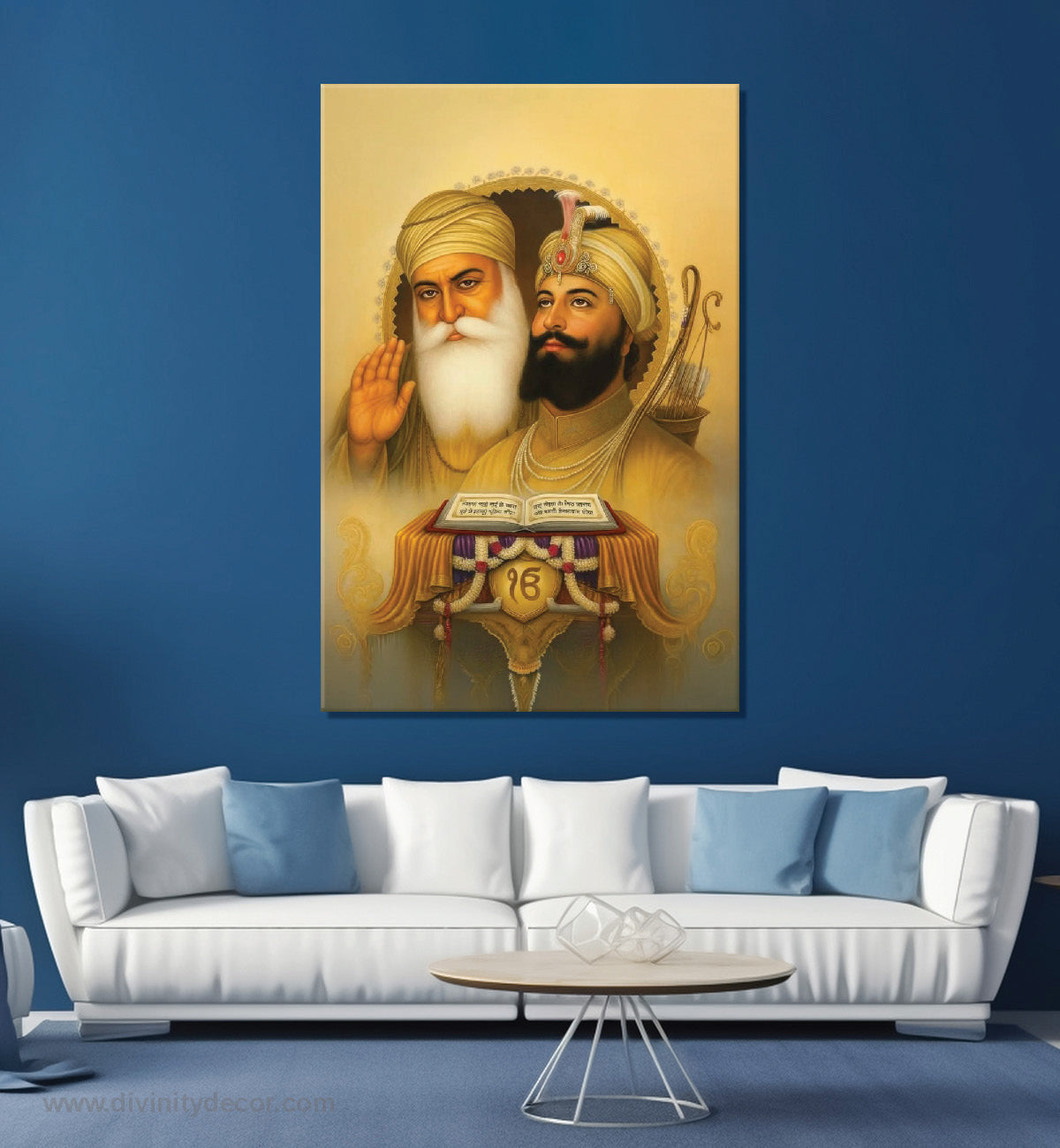 Guru Nanak Dev Ji and Guru Gobind Singh Canvas 17