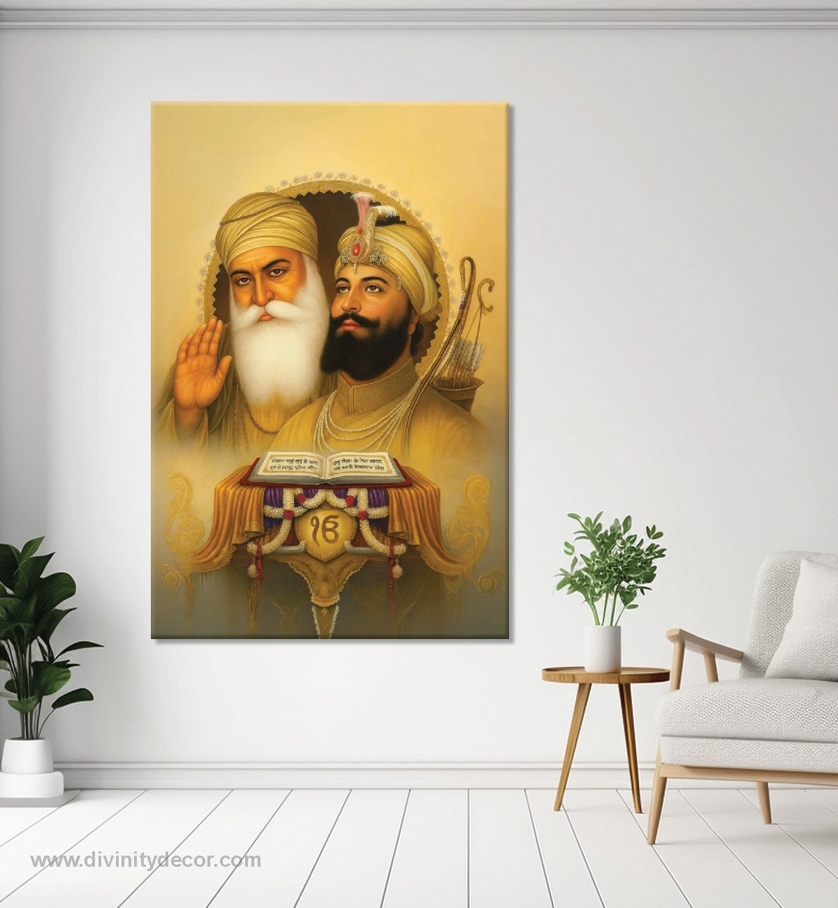 Guru Nanak Dev Ji and Guru Gobind Singh Canvas 17