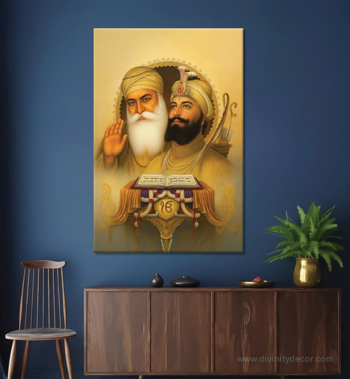 Guru Nanak Dev Ji and Guru Gobind Singh Canvas 17