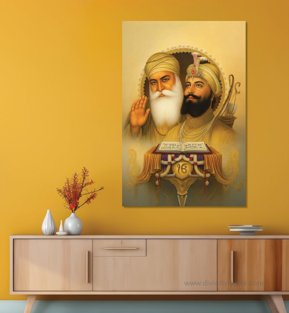 Guru Nanak Dev Ji and Guru Gobind Singh Canvas 17