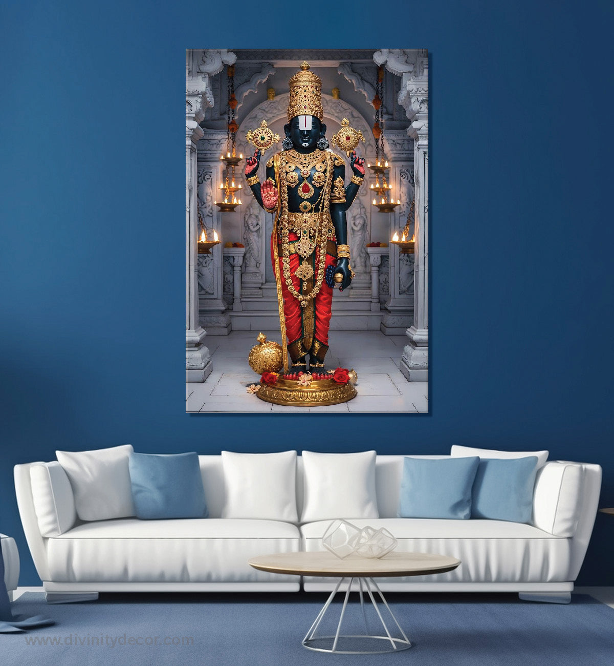 Lord Balaji Spiritual Wall Art Canvas Print 2