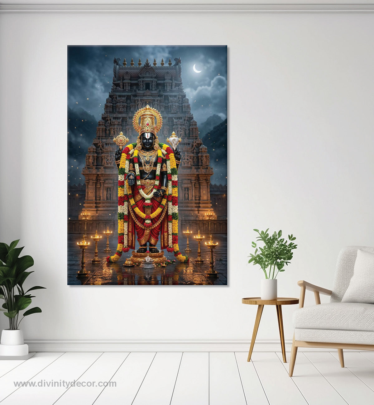 Balaji Maharaj Premium Devotional Canvas Artwork 4