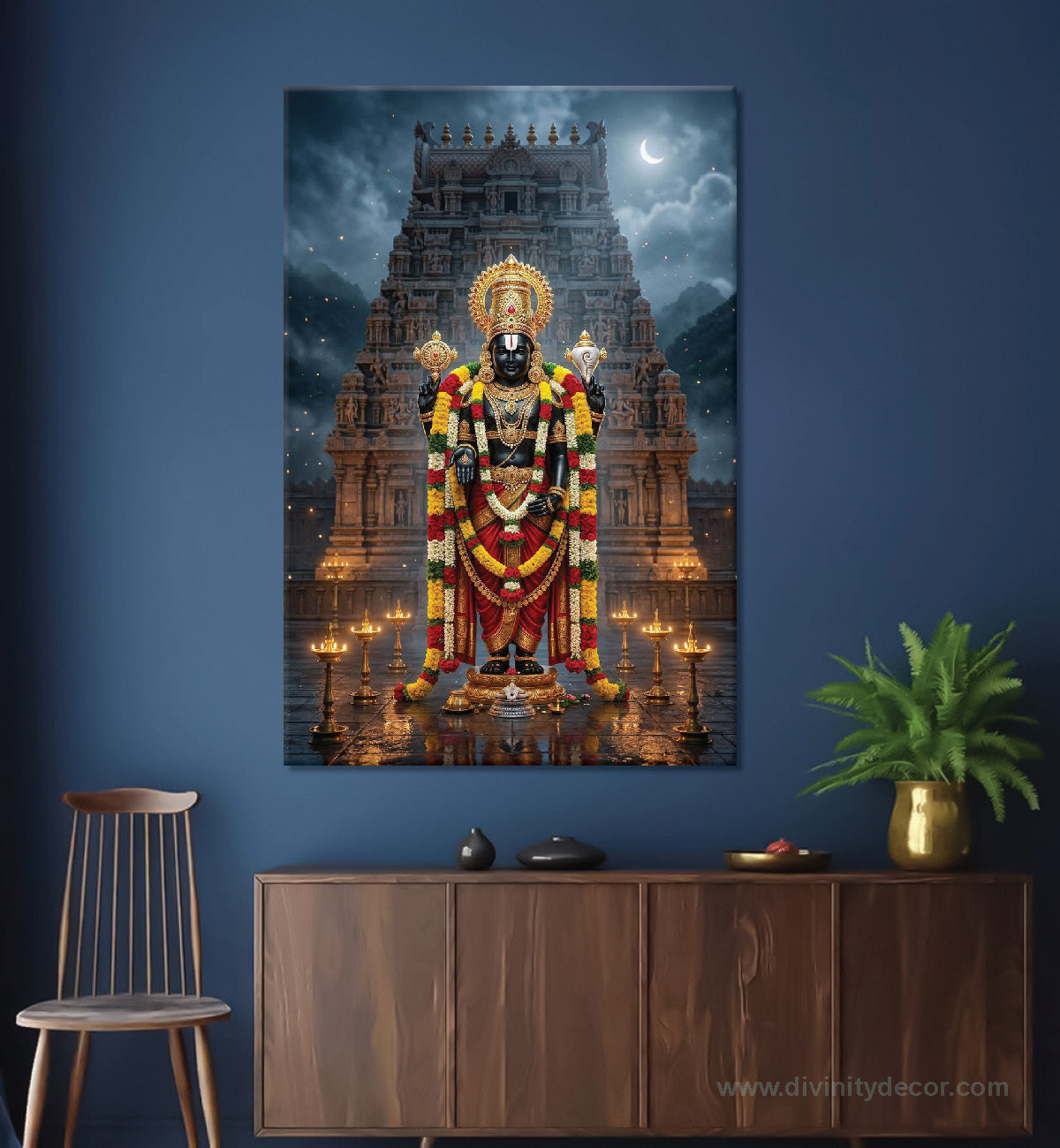 Balaji Maharaj Premium Devotional Canvas Artwork 4