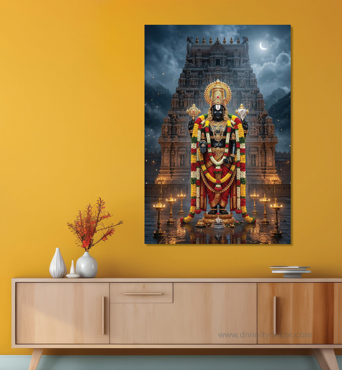 Balaji Maharaj Premium Devotional Canvas Artwork 4