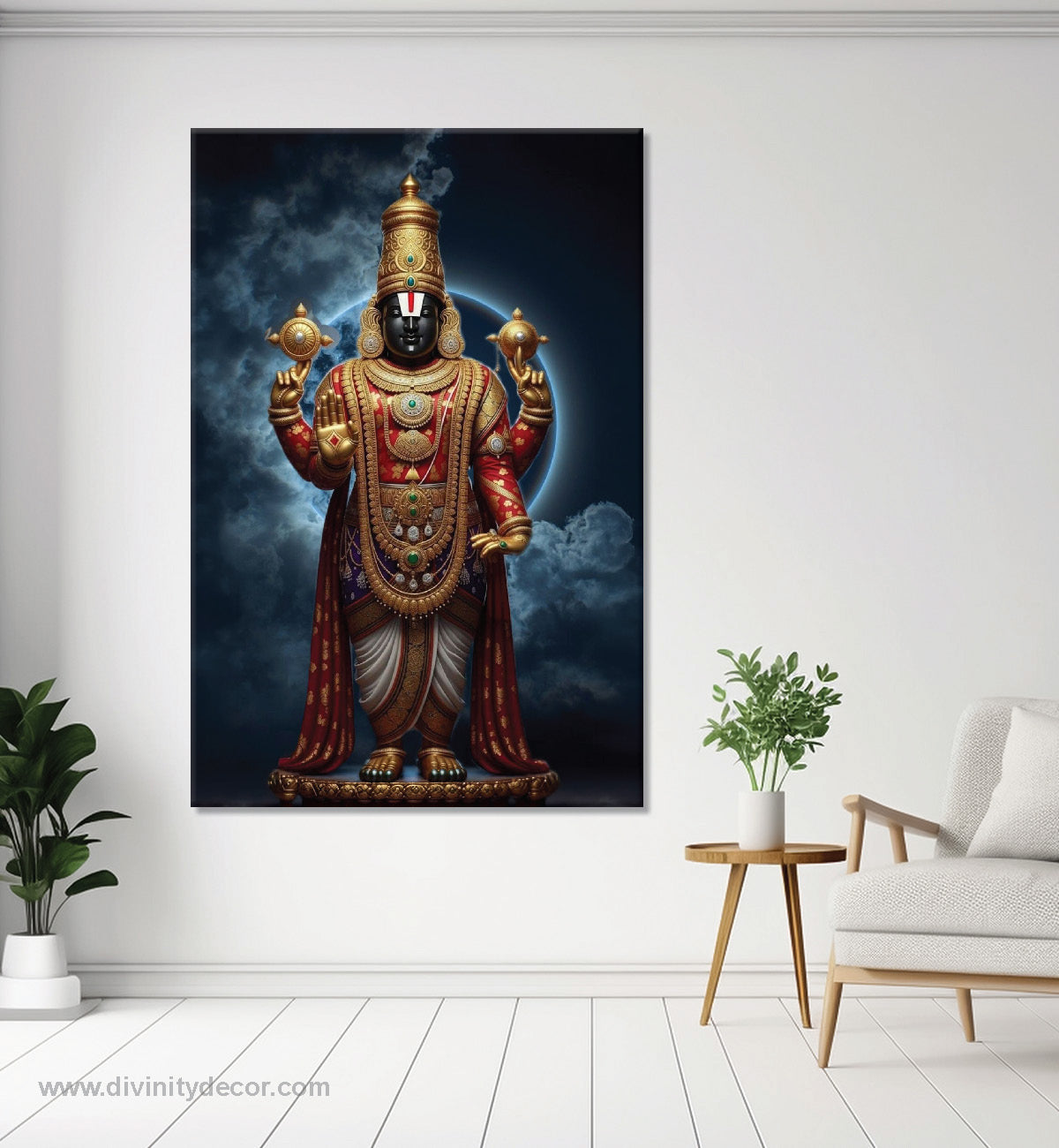 Tirupati Balaji HD Canvas Wall Decor for Living Room 5