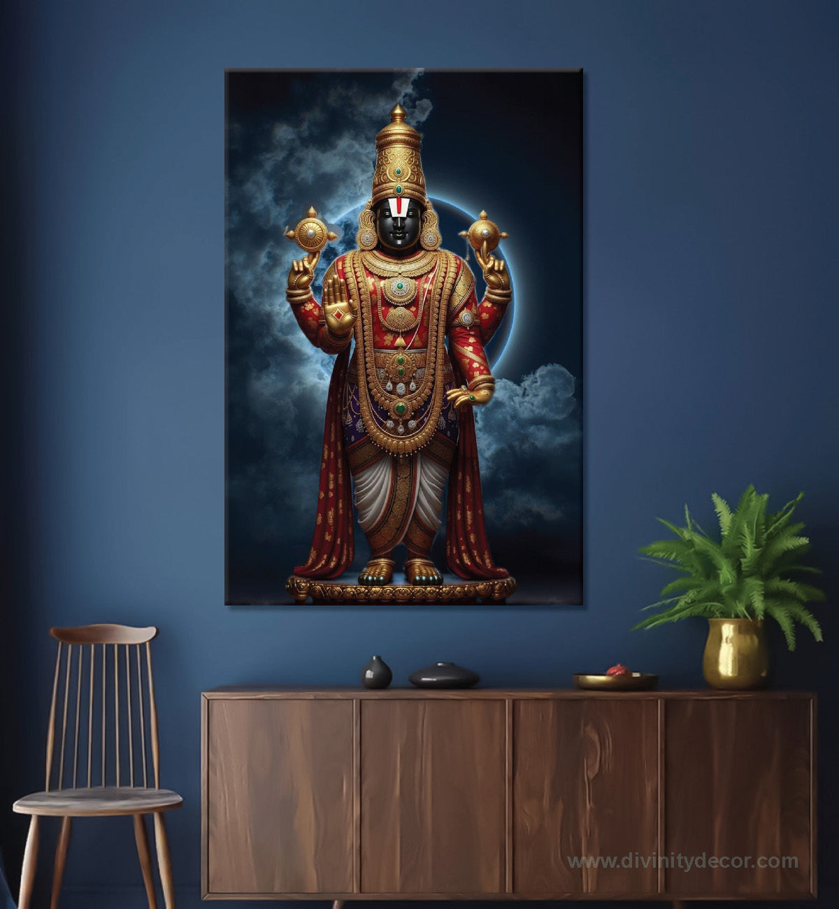 Tirupati Balaji HD Canvas Wall Decor for Living Room 5