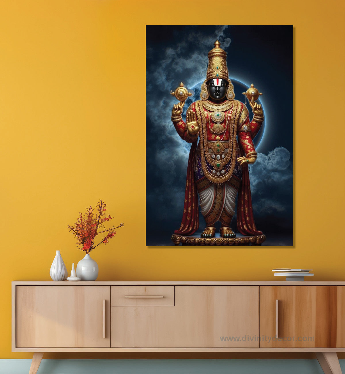Tirupati Balaji HD Canvas Wall Decor for Living Room 5